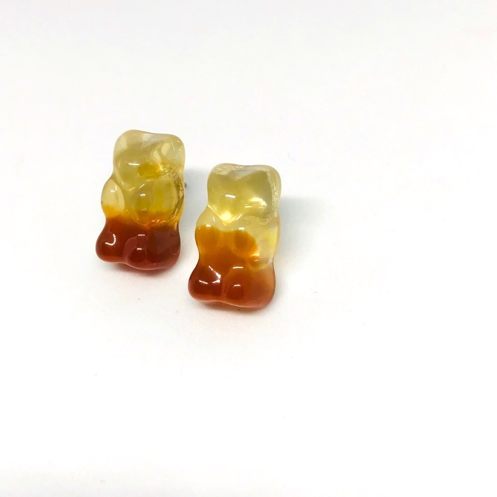 Gummy Bear Candy Cute Kawaii Handmade Earrings